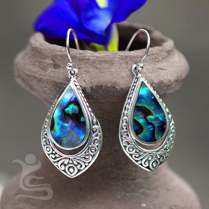 Silber Ohrringe Mit Abalone Code Ier022 von IndahLunaBali