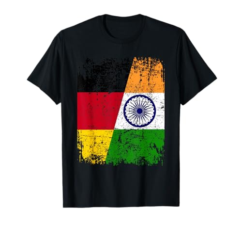 INDIEN DEUTSCHLAND Flagge | Damen Herren Kinder | Indien T-Shirt von India Family Shop