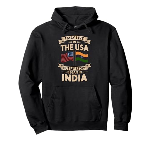 Lustig, ich lebe vielleicht in den USA, Aber India Heritage Pride Frauen Männer Pullover Hoodie von India Roots USA Life Pride Humor Sarcastic Gag