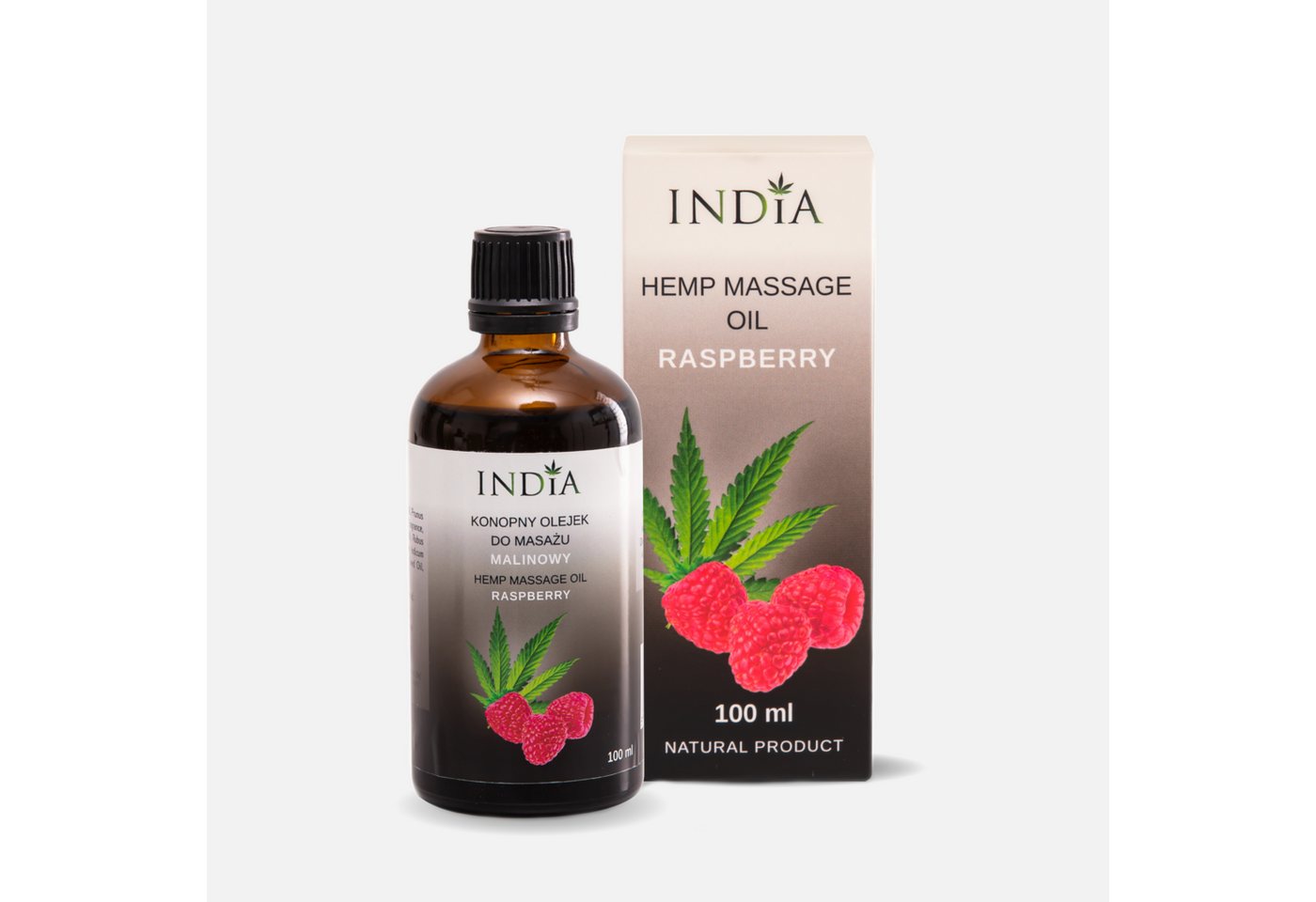 Indiacosmetics Massageöl INDIA Cosmetics Massageöl Himbere (100 ml) von Indiacosmetics