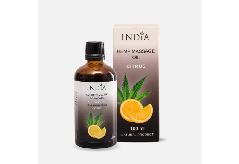 Indiacosmetics Massageöl INDIA Cosmetics Massageöl Zitrus (100 ml) von Indiacosmetics