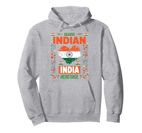 Indien-Flaggen-Kostüm-Outfit Idee für Frauen, indische Flagge Pullover Hoodie von Indian Flag Accessories Idea For Kids & Toddlers