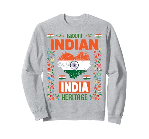 Indien-Flaggen-Kostüm-Outfit Idee für Frauen, indische Flagge Sweatshirt von Indian Flag Accessories Idea For Kids & Toddlers