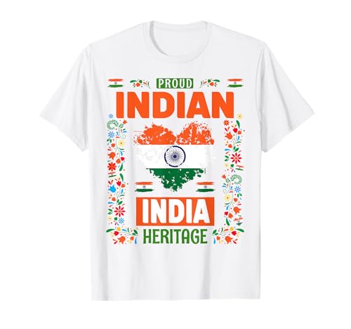 Indien-Flaggen-Kostüm-Outfit Idee für Frauen, indische Flagge T-Shirt von Indian Flag Accessories Idea For Kids & Toddlers