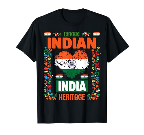 Indien-Flaggen-Kostüm-Outfit Idee für Frauen, indische Flagge T-Shirt von Indian Flag Accessories Idea For Kids & Toddlers