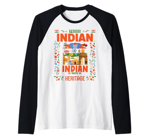 Indien-Flaggen-Kostüm-Outfit Idee für Kinder und indische Flagge Raglan von Indian Flag Accessories Outfit Ideas For Women