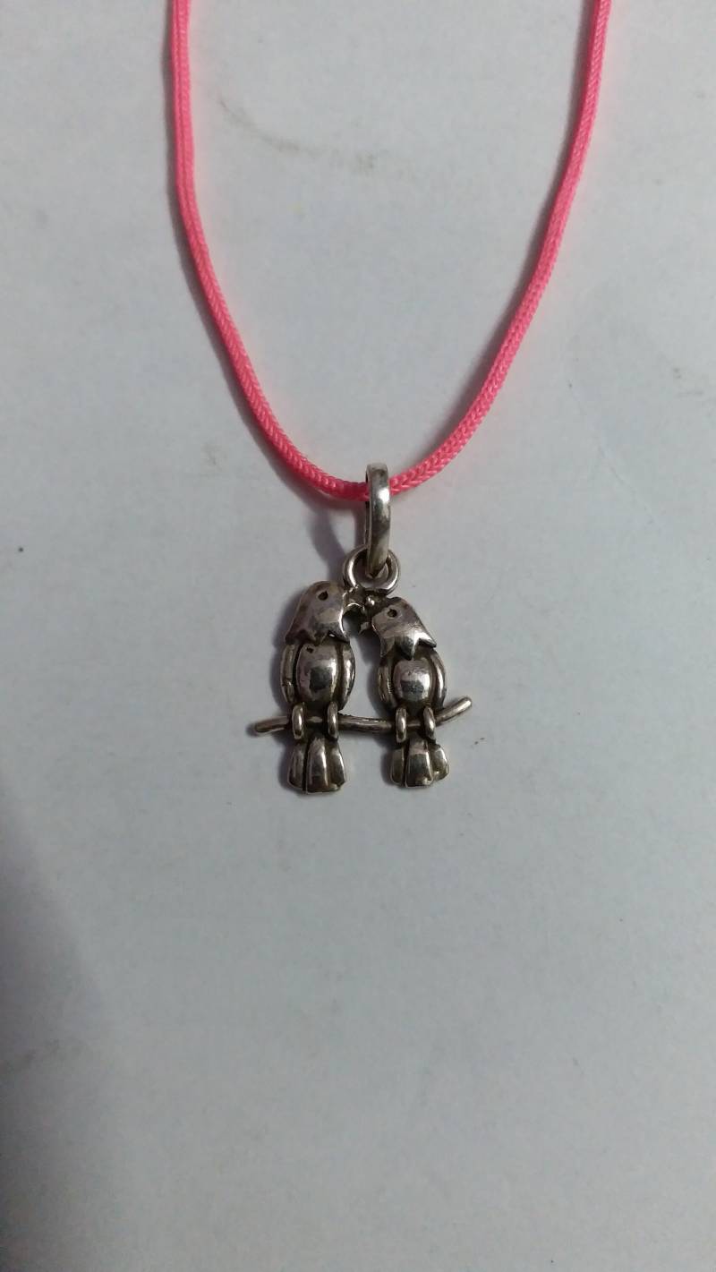 Handgemachte Sterling Silber Vogel Paar Anhänger - Love Is Life Handgemachte Sterling Silber Vogel Paar Anhänger - Love Is Life von IndianArtJwellery
