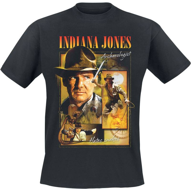 Indiana Jones T-Shirt - Hommage - S bis XL - für Männer - Größe S - schwarz  - Lizenzierter Fanartikel Indiana Jones T-Shirt - Hommage - S bis XL - für Männer - Größe S - schwarz  - Lizenzierter Fanartikel von Indiana Jones