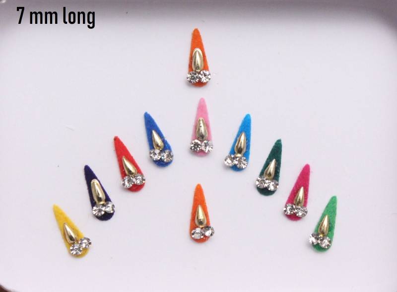 Bunt Tropfenförmige Tilak Bindis Selbstklebende Gesichtssticker von IndianartstoreShop