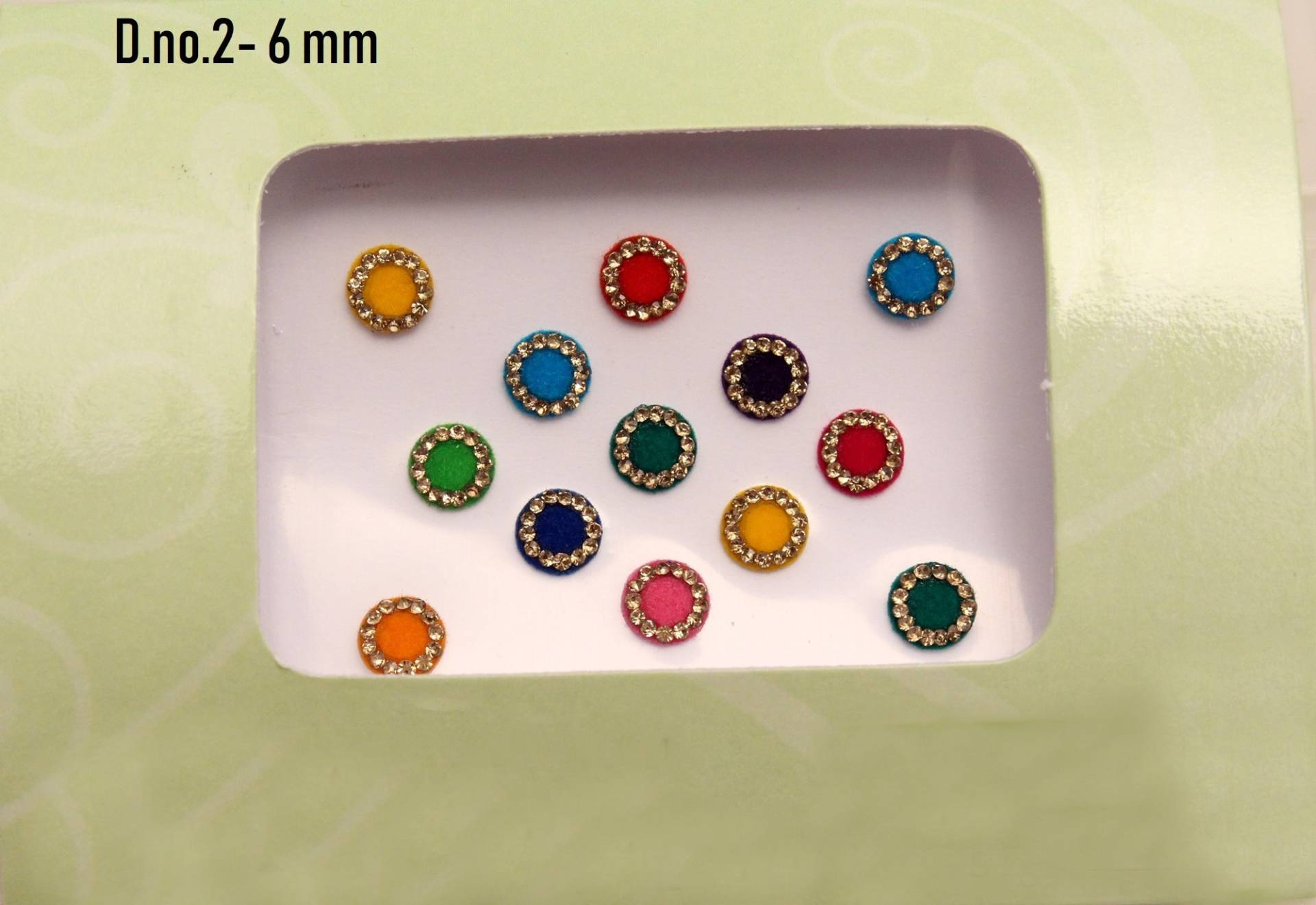 Bunte Samt Bindis Mit Gold Steinen Selbstklebende Gesichtssticker von IndianartstoreShop