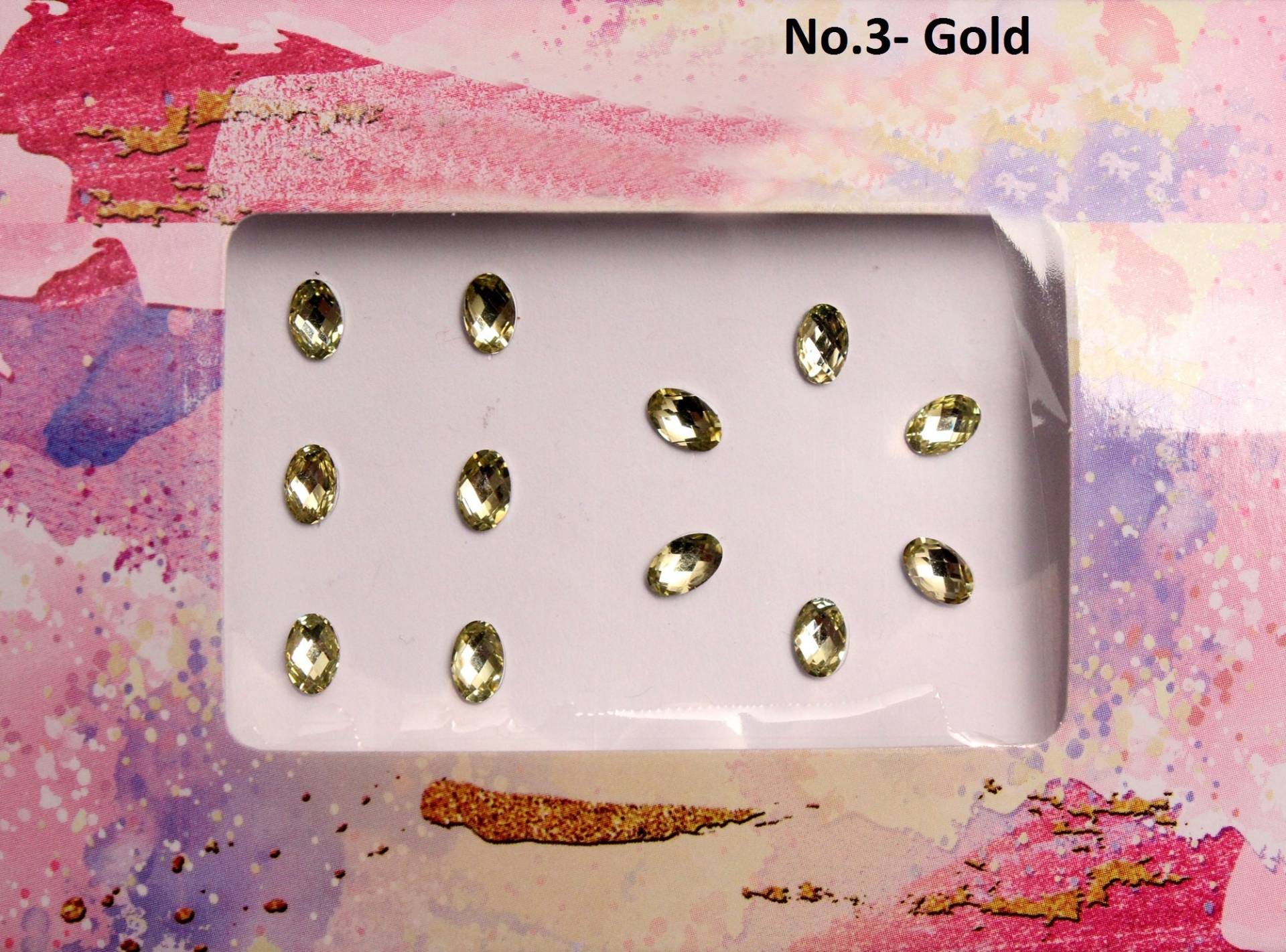 Gold Face Gems Festival Body Art Stickers von IndianartstoreShop