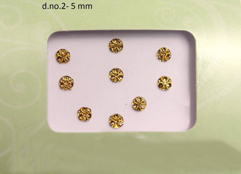 Gold Runde Bindis Braut Gesichts Juwelen Aufkleber von IndianartstoreShop