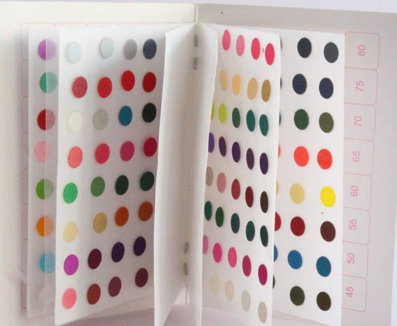 Mehrfarbige Runde Bindi-Aufkleber Bollywood-Gesichtsjuwelen, Selbstklebend | 220-Teiliges Set von IndianartstoreShop