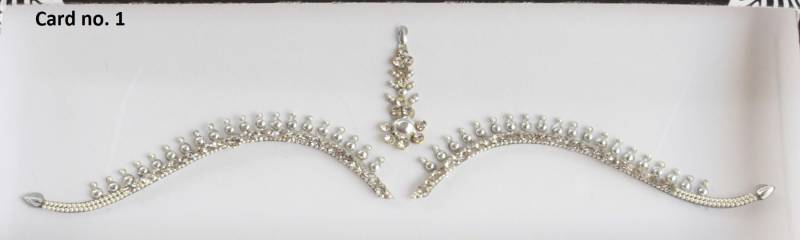 Silber Gesicht Edelsteine Festival Bindi Juwelen Aufkleber von IndianartstoreShop