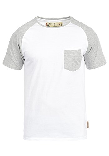 Indicode Gresham T-Shirt, Größe:XXL, Farbe:White- Light Grey (9991) von Indicode