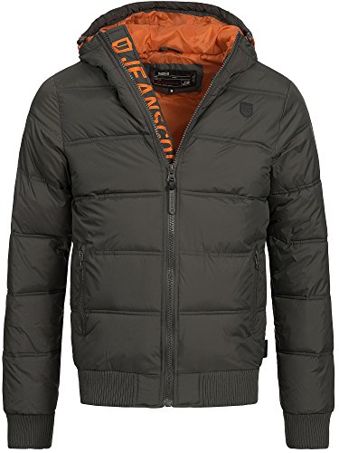 Indicode Herren Adrian ZA Steppjacke in Daunenjacken-Optik | Winterjacke Übergangsjacke Raven M von Indicode