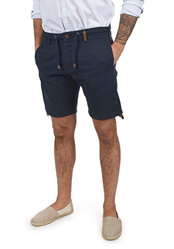 Indicode IDMoses Herren Leinenshorts Kurze Leinenhose Bermuda mit Kordel Regular Fit, Größe:M, Farbe:Night Sky (450) von Indicode