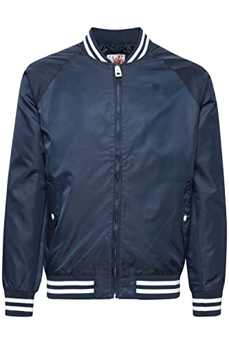 Indicode 10356MM IDKevin College jacke Herren Übergangsjacke Herrenjacke jacke Rippbündchen Regular Fit Robuste Polyester-Qualität, Größe:2XL, Farbe:Navy (400) von Indicode