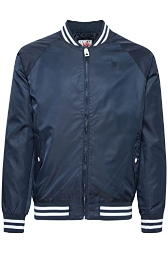 Indicode 10356MM IDKevin College jacke Herren Übergangsjacke Herrenjacke jacke Rippbündchen Regular Fit Robuste Polyester-Qualität, Größe:L, Farbe:Navy (400) von Indicode