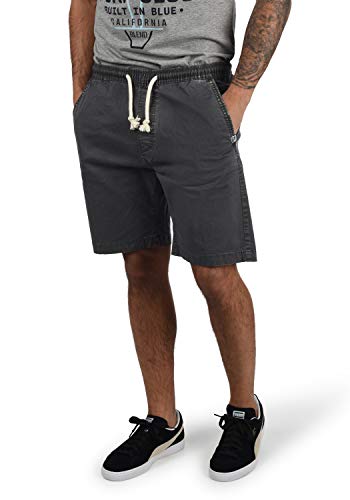 Indicode IDAbbey Herren Chino Shorts Bermuda Kurze Hose mit Stretch Regular Fit, Größe:L, Farbe:Dark Grey (910) von Indicode