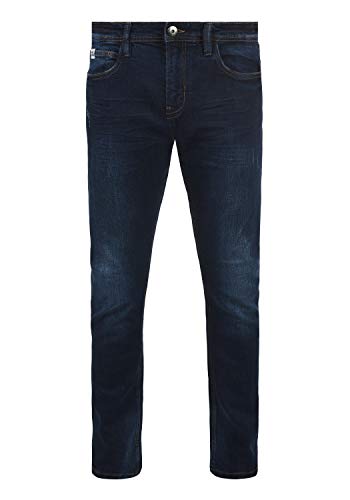 Indicode IDAldersgate Herren Jeans Hose Denim mit Stretch und Destroyed-Look Slim Fit, Größe:34/34, Farbe:Dark Blue (855) von Indicode