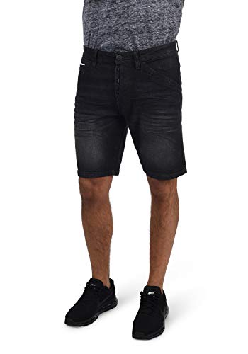 Indicode IDAlessio Herren Jeans Shorts Kurze Denim Hose mit Stretch Regular Fit, Größe:XL, Farbe:Black (999) von Indicode