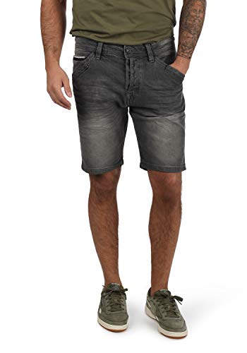 Indicode IDAlessio Herren Jeans Shorts Kurze Denim Hose mit Stretch Regular Fit, Größe:S, Farbe:Light Grey (901) von Indicode