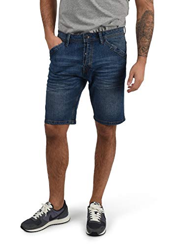 Indicode IDAlessio Herren Jeans Shorts Kurze Denim Hose mit Stretch Regular Fit, Größe:XL, Farbe:Medium Indigo (869) von Indicode