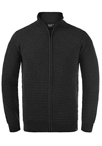 Indicode Arctic Herren Strickjacke Cardigan Feinstrick, Größe:XL, Farbe:Charcoal Mix (915) von Indicode