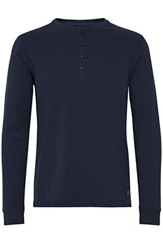 Indicode Armando Herren Longsleeve Langarmshirt Shirt aus 100% Baumwolle, Größe:L, Farbe:Navy (400) von Indicode