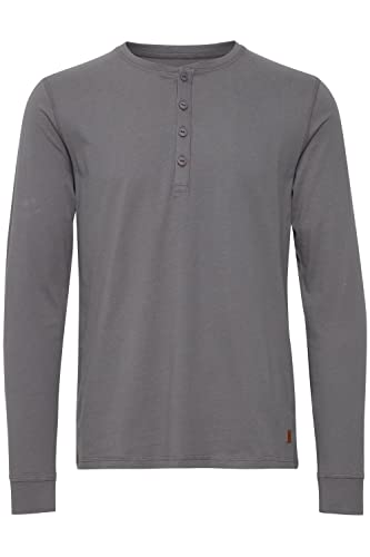 Indicode Armando Herren Longsleeve Langarmshirt Shirt aus 100% Baumwolle, Größe:L, Farbe:Pewter (902) von Indicode