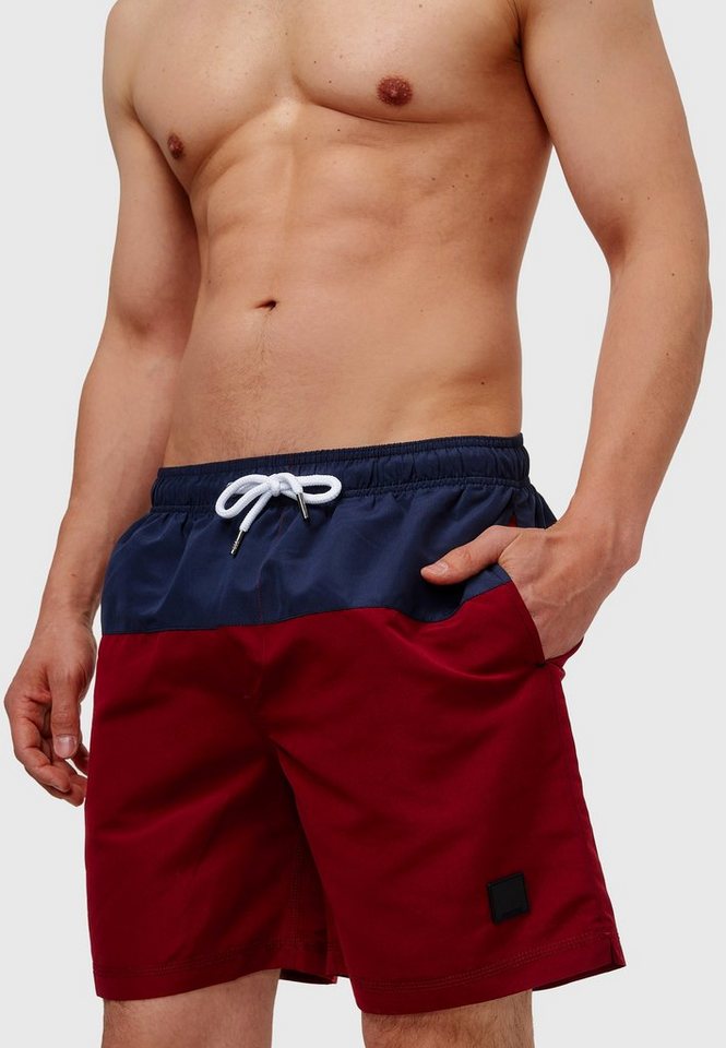 Indicode Badeshorts Pruitt elastischer Bund mit Kordelzug, Color-Block-Optik Indicode Badeshorts Pruitt elastischer Bund mit Kordelzug, Color-Block-Optik von Indicode