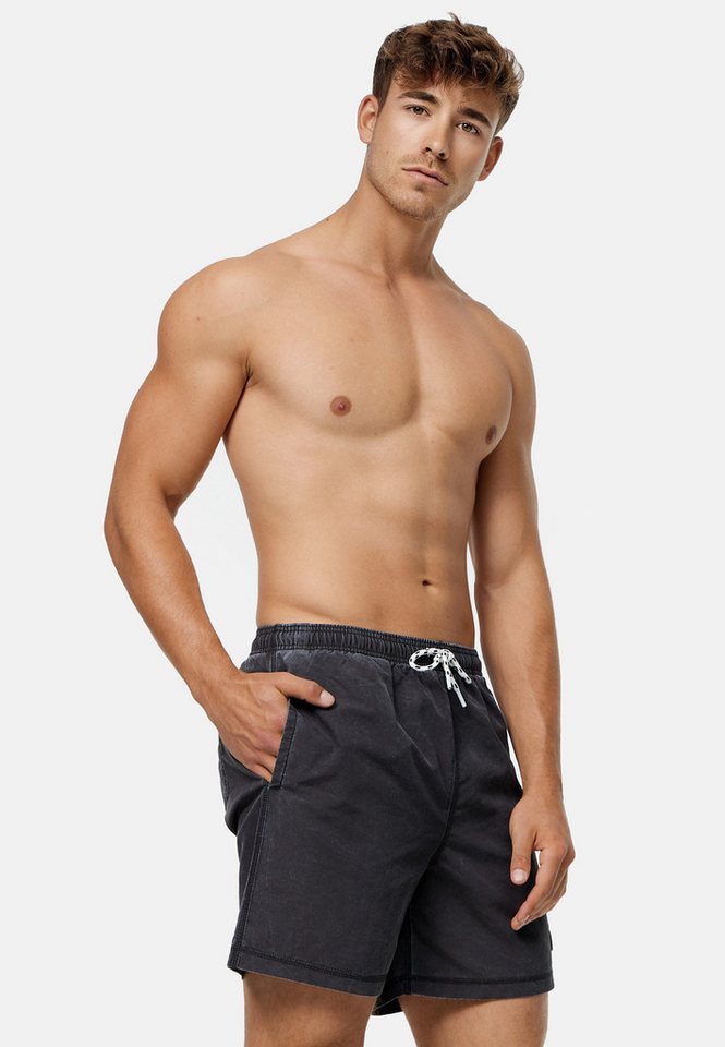 Indicode Badeshorts Ace elastischer Bund mit Kordelzug von Indicode