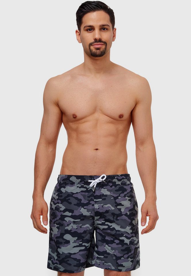 Indicode Badeshorts Ferguson mit elastischem Bund und Kordelzug von Indicode