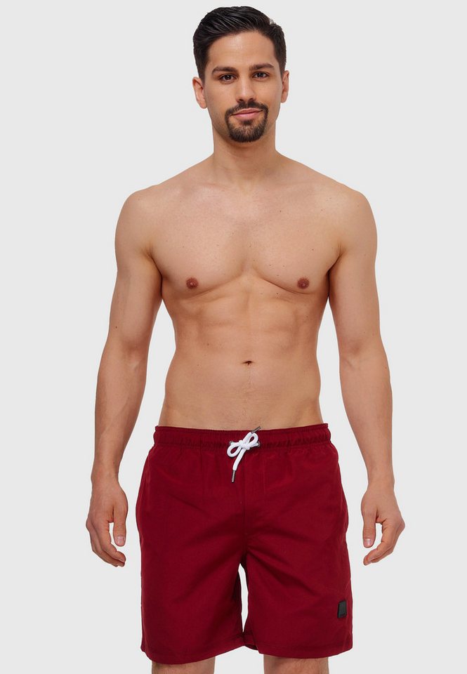 Indicode Badeshorts Herren Ferguson Schwimmshorts Männer mit elastischem Bund und Kordelzug von Indicode