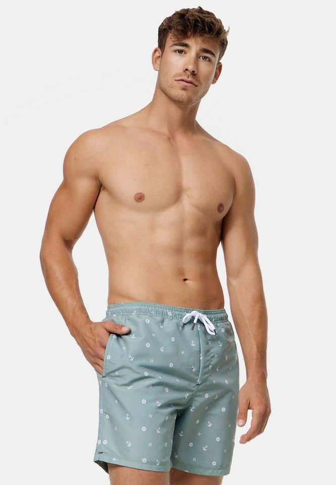 Indicode Badeshorts Maya mit detailreichem Muster, elastischer Bund mit Kordelzug Indicode Badeshorts Maya mit detailreichem Muster, elastischer Bund mit Kordelzug von Indicode
