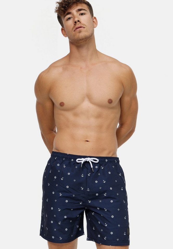 Indicode Badeshorts Maya mit detailreichem Muster, elastischer Bund mit Kordelzug Indicode Badeshorts Maya mit detailreichem Muster, elastischer Bund mit Kordelzug von Indicode