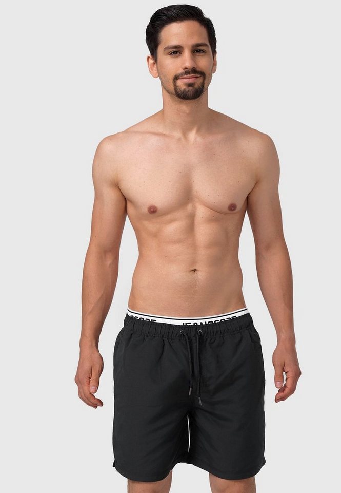Indicode Badeshorts Herren Solomon Schwimmshorts Männer mit elastischem Bund und Kordelzug von Indicode