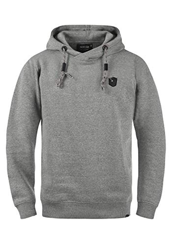 Indicode Barneys Herren Kapuzenpullover Hoodie Pullover mit Kapuze, Größe:M, Farbe:Grey Mix (914) von Indicode