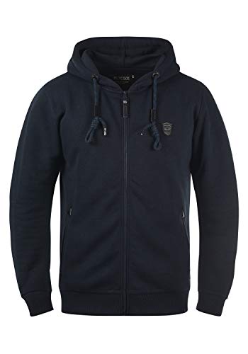 Indicode Barnhill Herren Sweatjacke Kapuzenjacke Hoodie mit Kapuze, Größe:L, Farbe:Navy (400) von Indicode