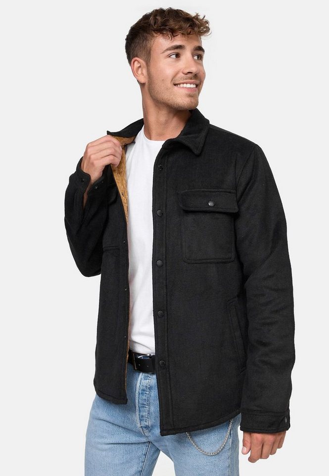 Indicode Sommerjacke Henderson stilvolle Hemdjacke mit Knopfleiste von Indicode