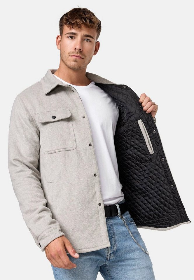 Indicode Sommerjacke Henderson stilvolle Hemdjacke mit Knopfleiste von Indicode