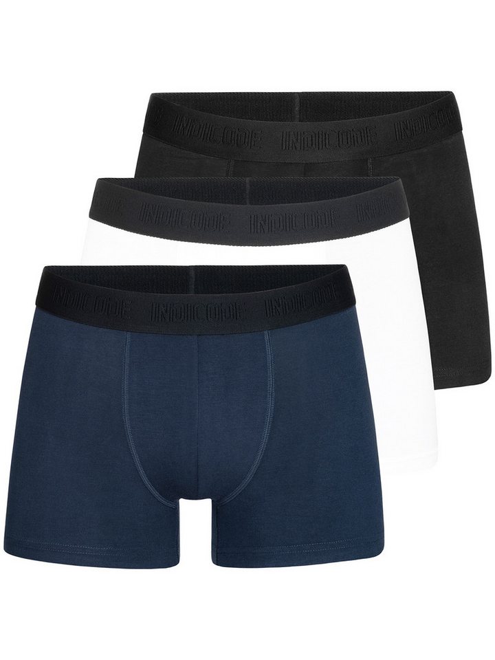 Indicode Boxershorts Berlin 3 Stück, aus Bambus mit elastischen Webbund von Indicode