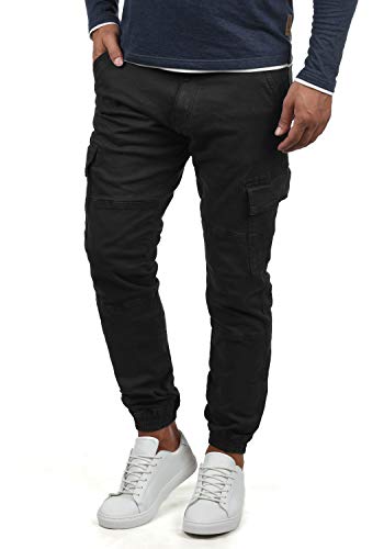 Indicode Bromfield Herren Cargohose Lange Hose Mit Taschen, Größe:XXL, Farbe:Black (999) von Indicode