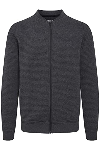 Indicode Bronte Herren Sweatjacke Cardigan Jacke, Größe:S, Farbe:Charcoal Mix (915) von Indicode