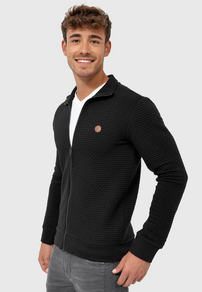 Indicode Sweatjacke Bermie mit strukturierter Oberfläche von Indicode