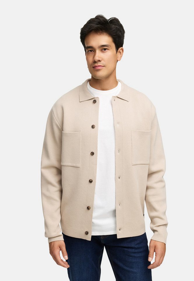 Indicode Strickjacke Herren INBellino Cardigan Herrenstrickjacke Moderne Strickjacke mit Kentkragen und Brusttaschen von Indicode