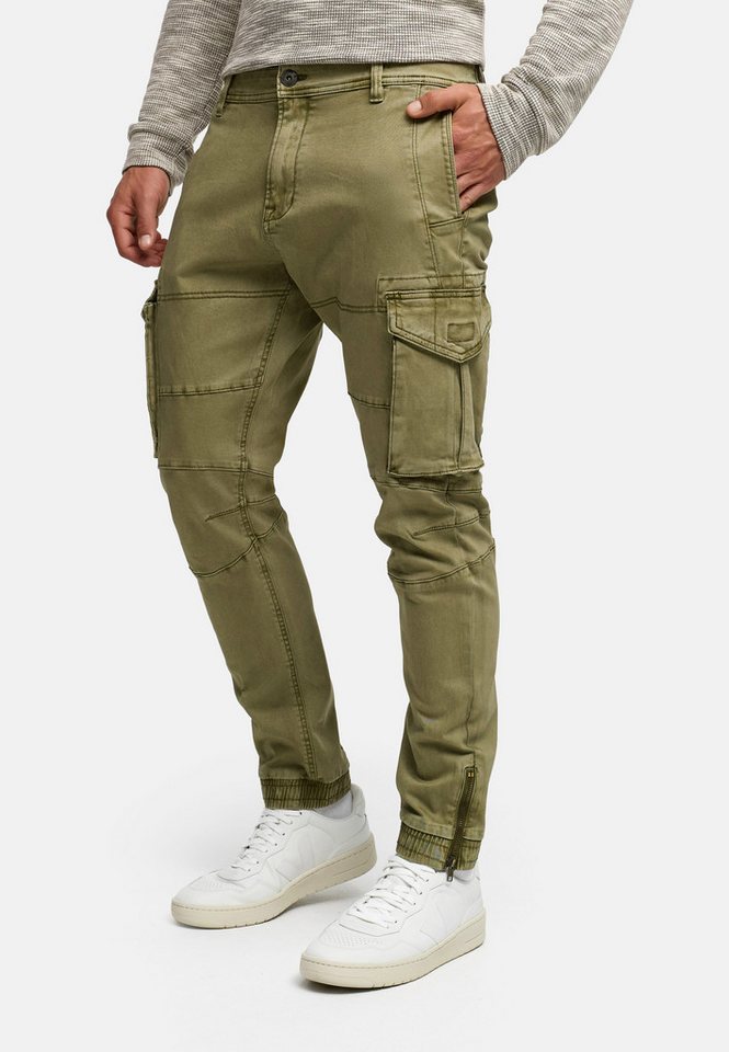 Indicode Cargohose Herren Alex Cargo Hose Herrenhose mit 6 praktischen Taschen von Indicode