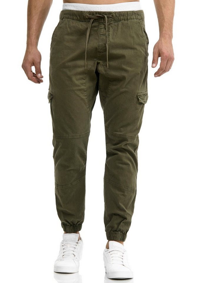 Indicode Cargohose INLevi mit seitlichen Cargotaschen und elastischen Bündchen Indicode Cargohose INLevi mit seitlichen Cargotaschen und elastischen Bündchen von Indicode