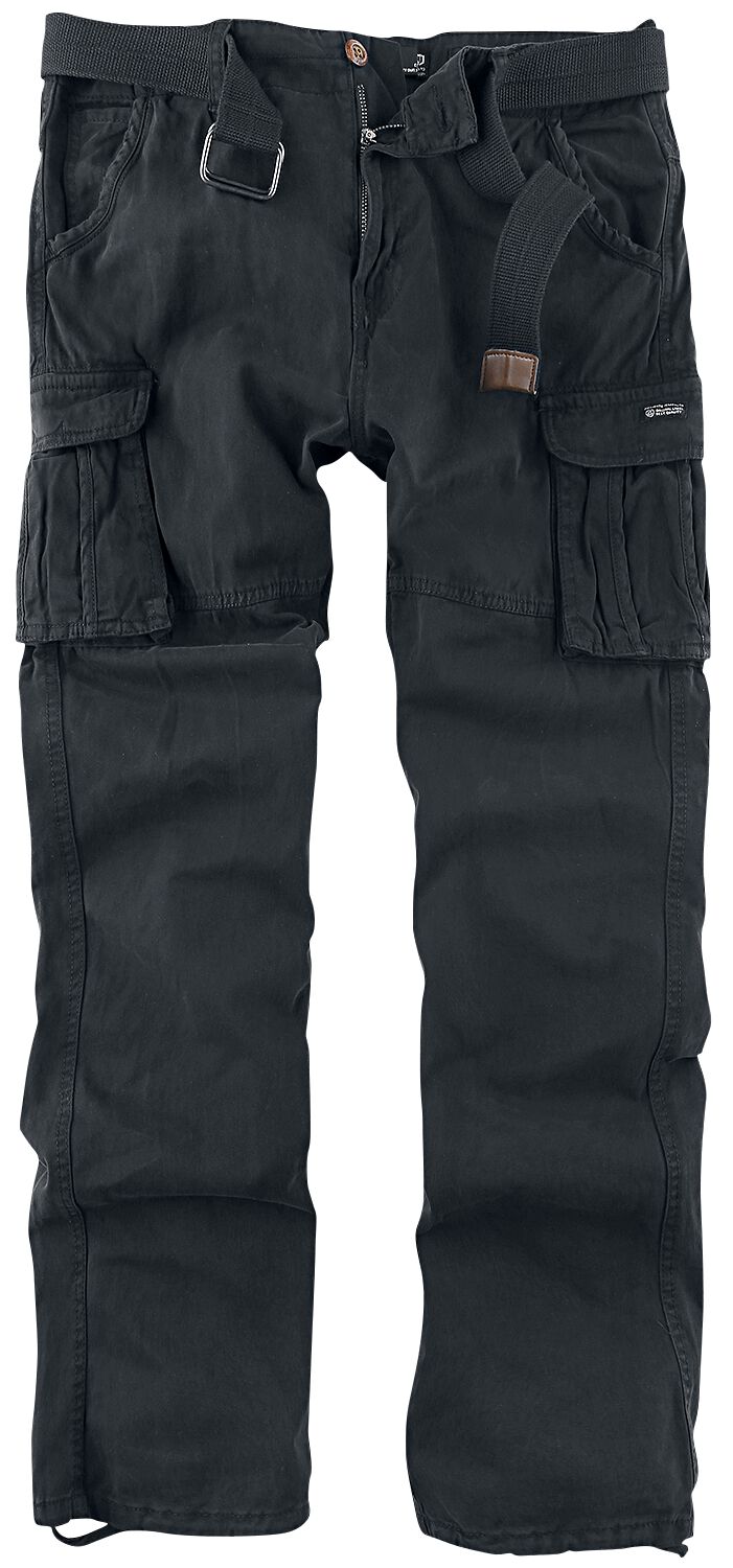 Indicode Cargohose - William - S bis XXL - für Männer - Größe L - schwarz von Indicode